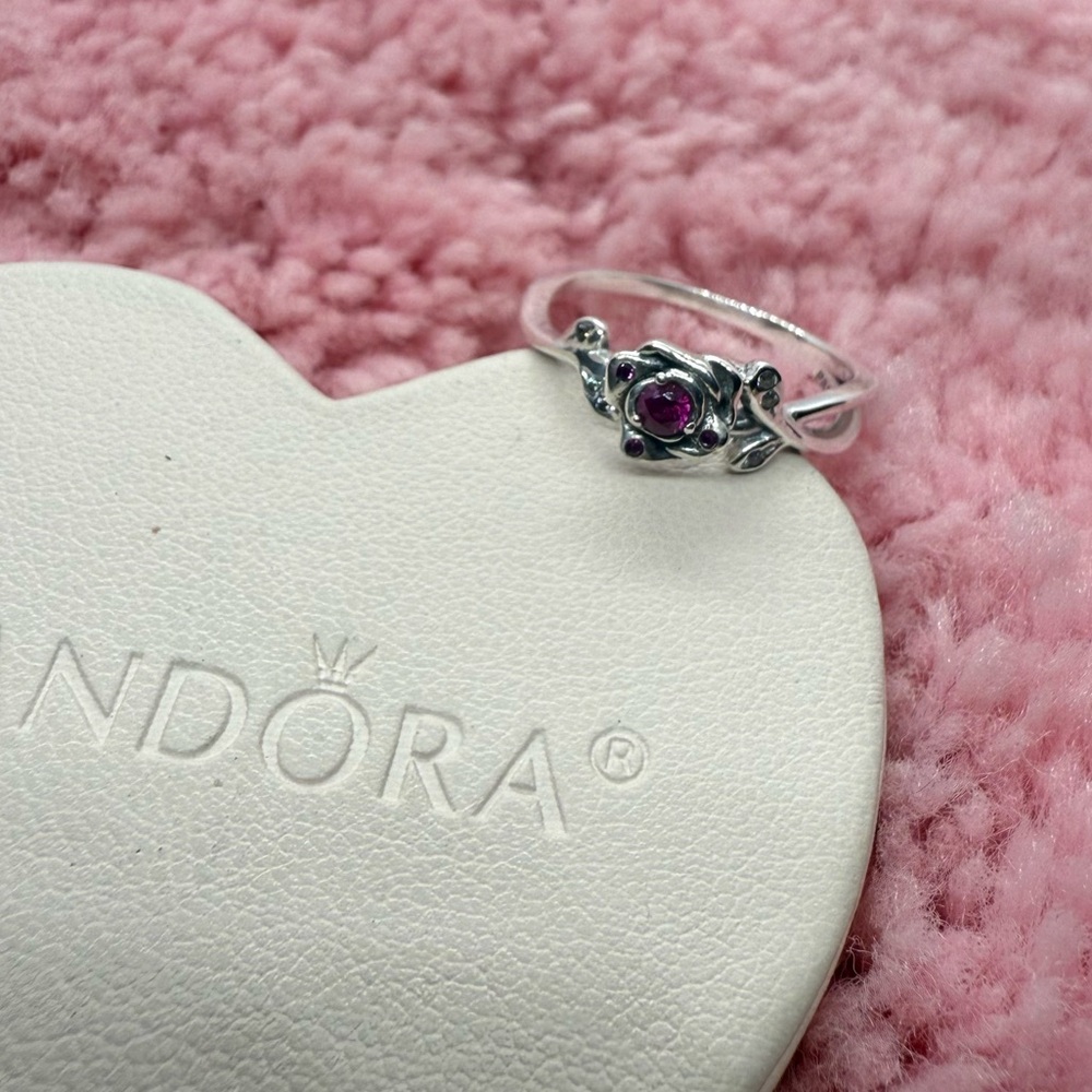 Beauty and the Beast Rose Pandora Ring - Picture 3 of 9